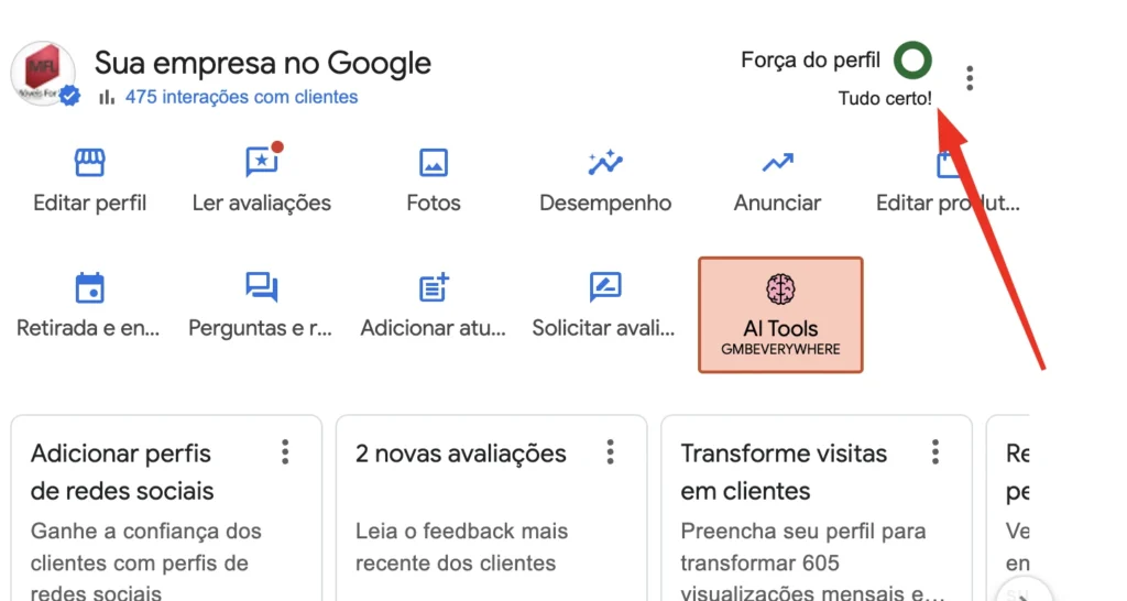 editar seu perfil